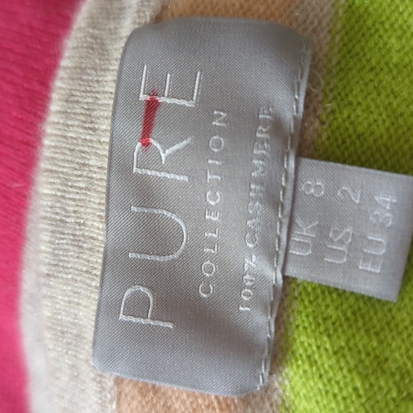 Pure Collection Cashmere Striped Sweater 2 - Picture 10 of 12